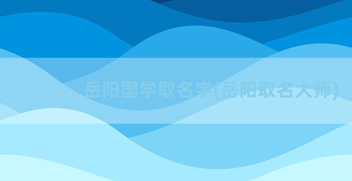 岳阳国学取名字(岳阳取名大师)